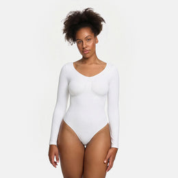 Body sculptant gainant à manches longues avec string