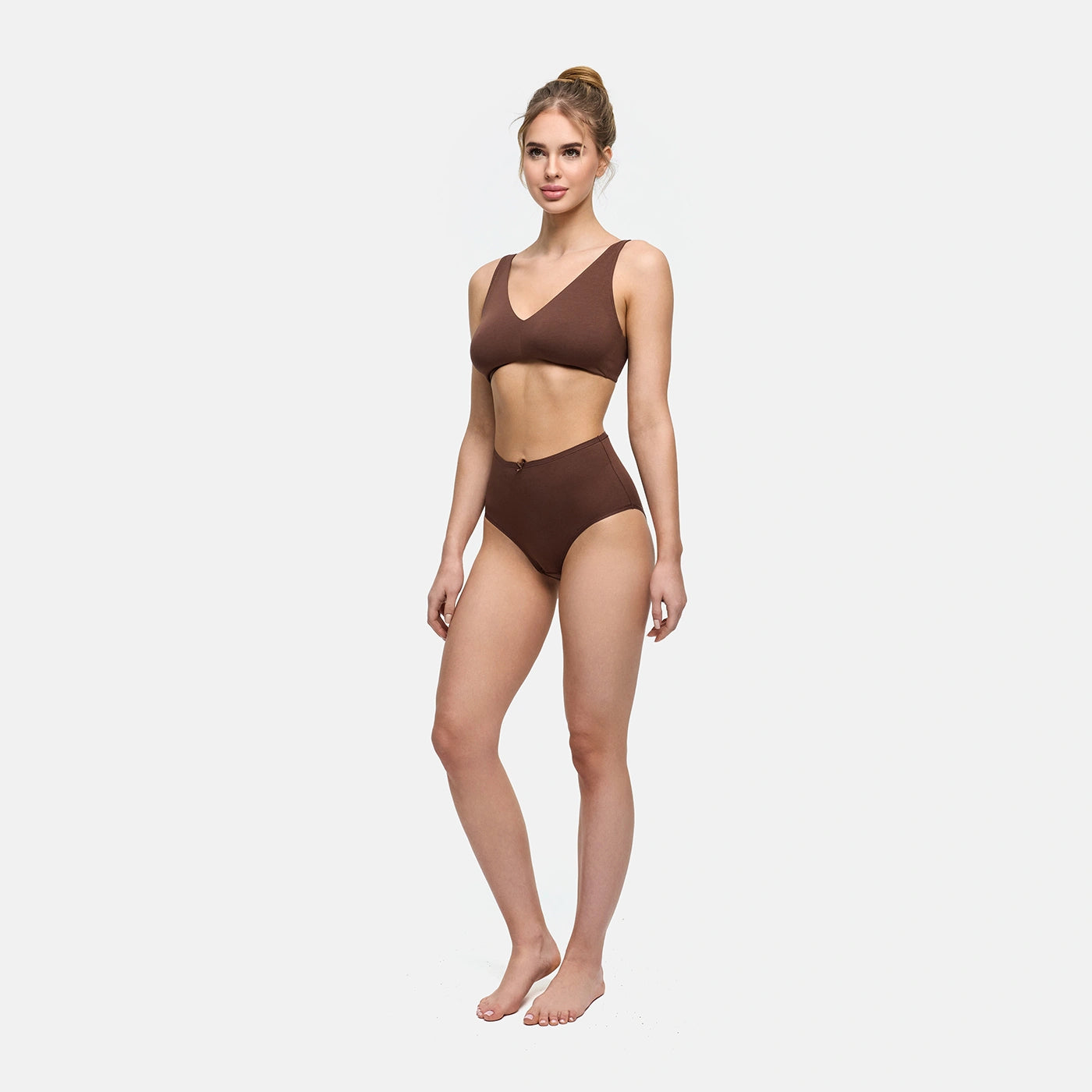 High-Waist Cotton Slip