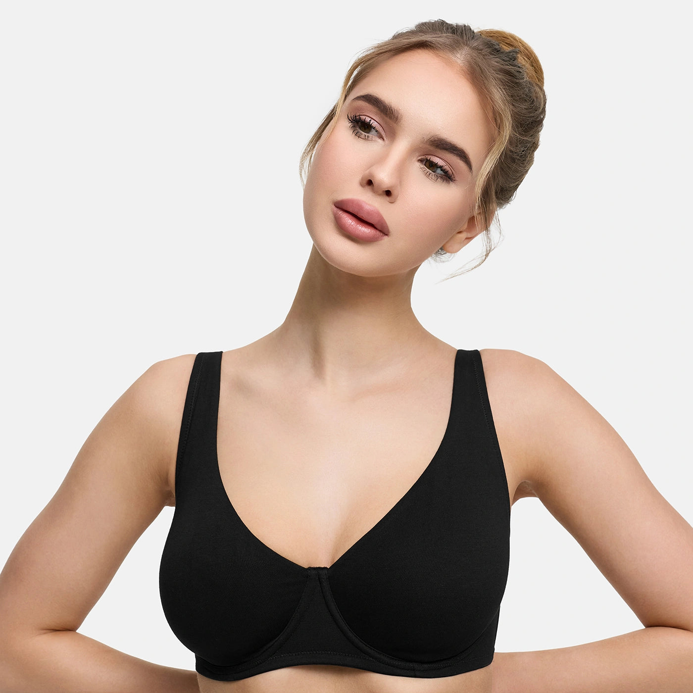Reggiseno con ferretto in cotone senza imbottitura