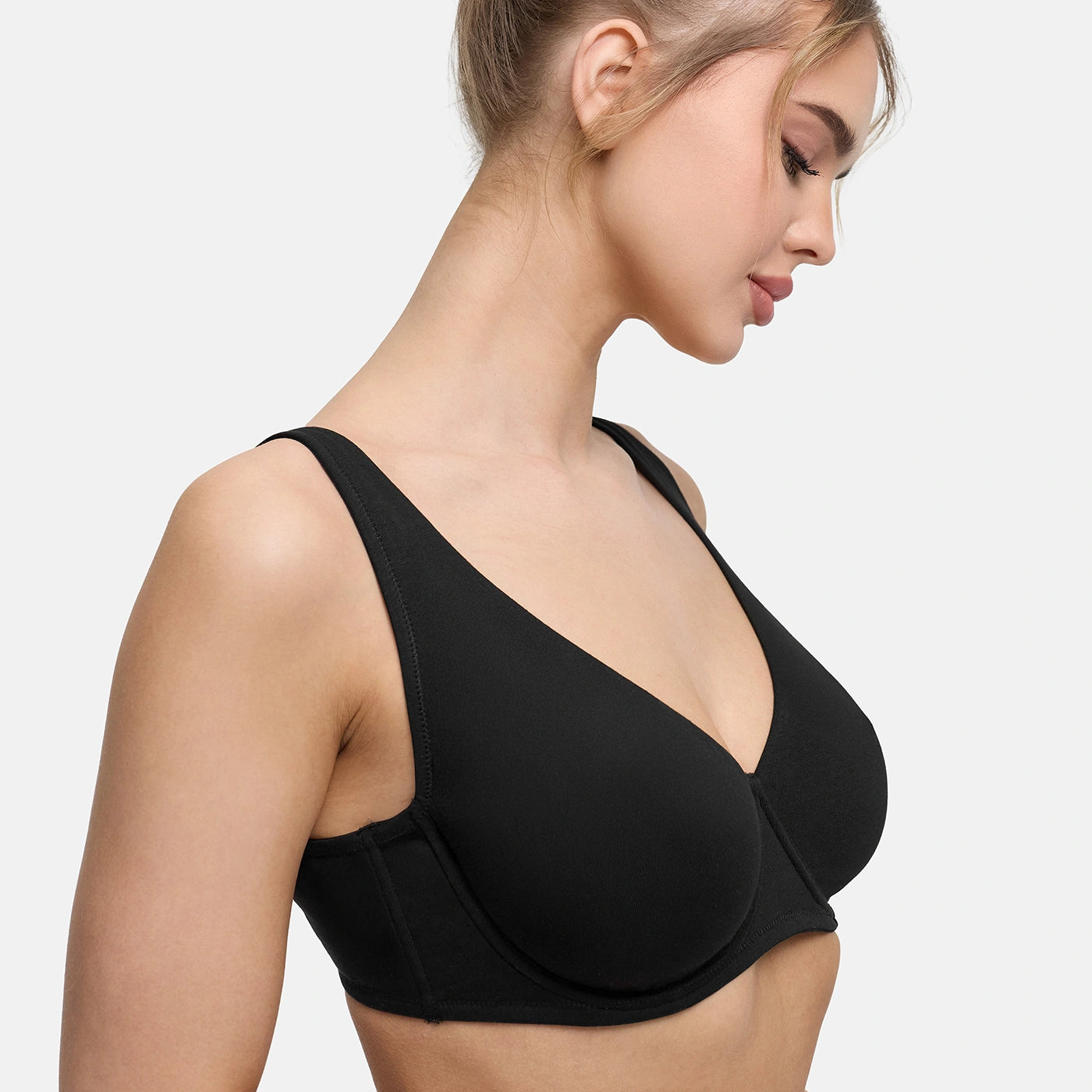 Reggiseno con ferretto in cotone senza imbottitura