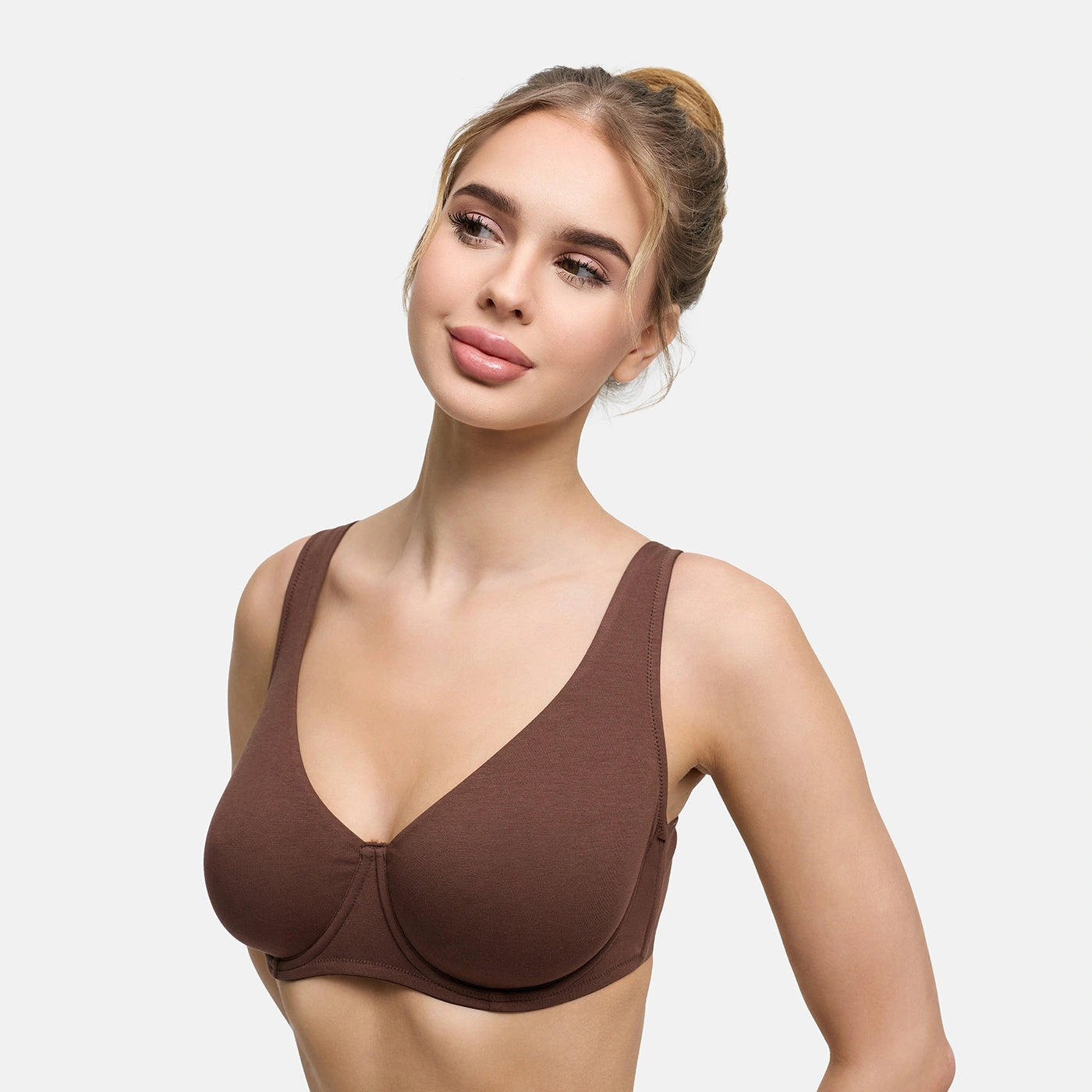 Reggiseno con ferretto in cotone senza imbottitura