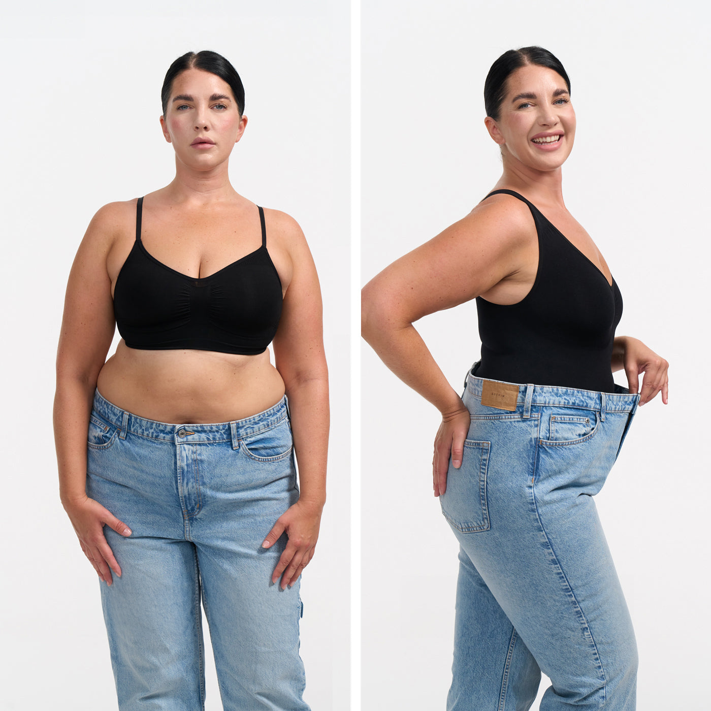 Body contenitivo modellante con shorts - Sostegno medio