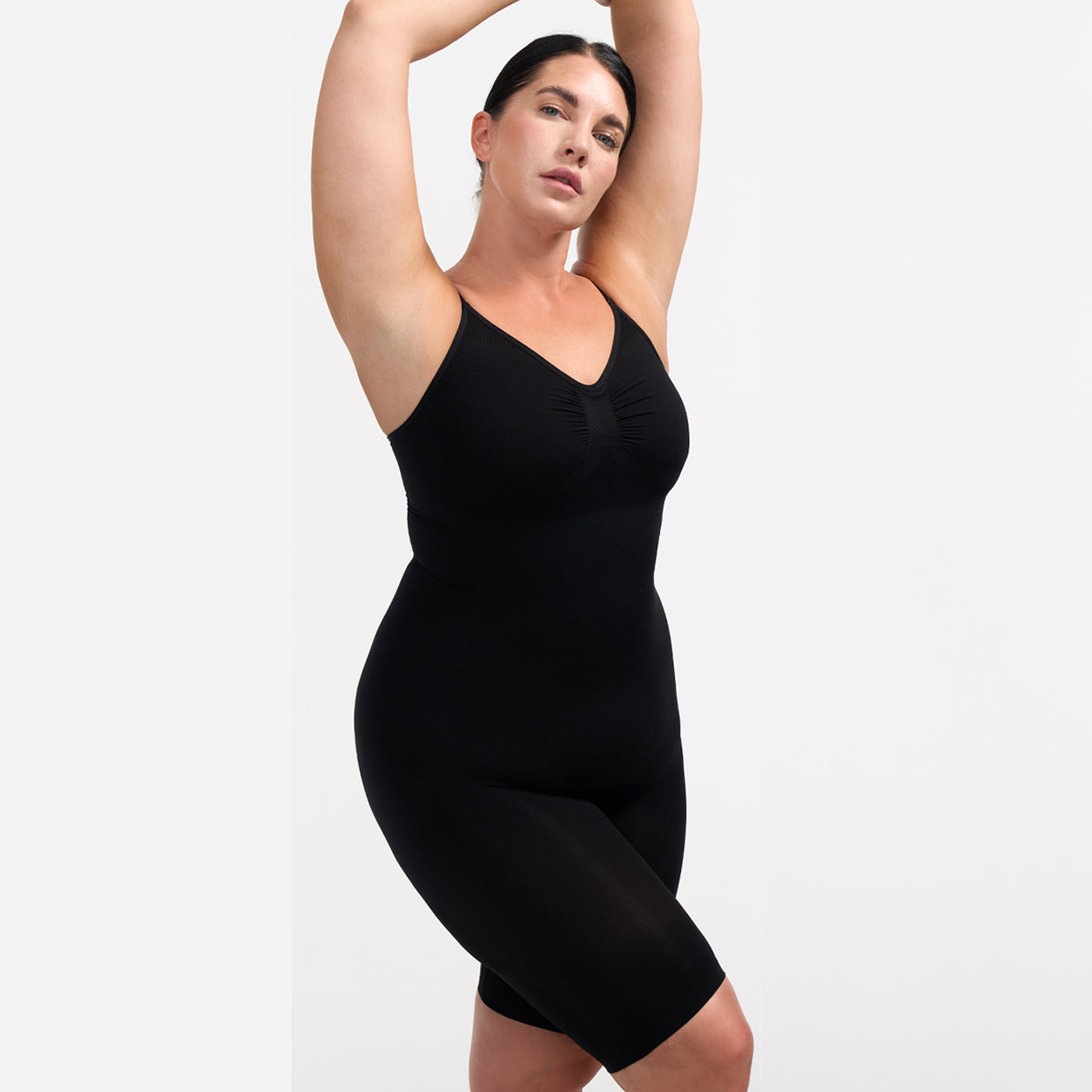 Body contenitivo modellante con shorts - Sostegno medio