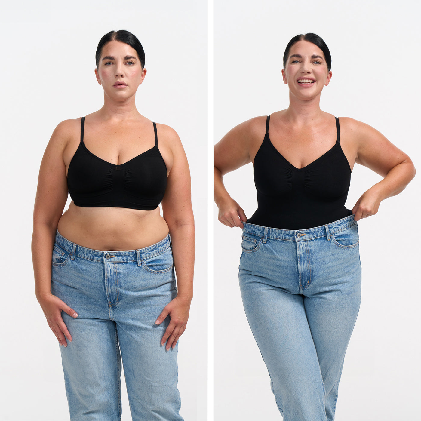 Body contenitivo modellante con shorts - Sostegno medio