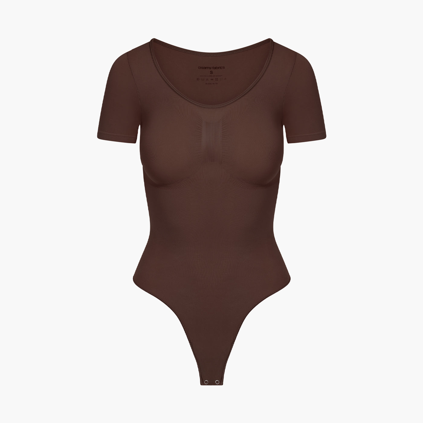 Body contenitivo modellante a T-shirt con perizoma