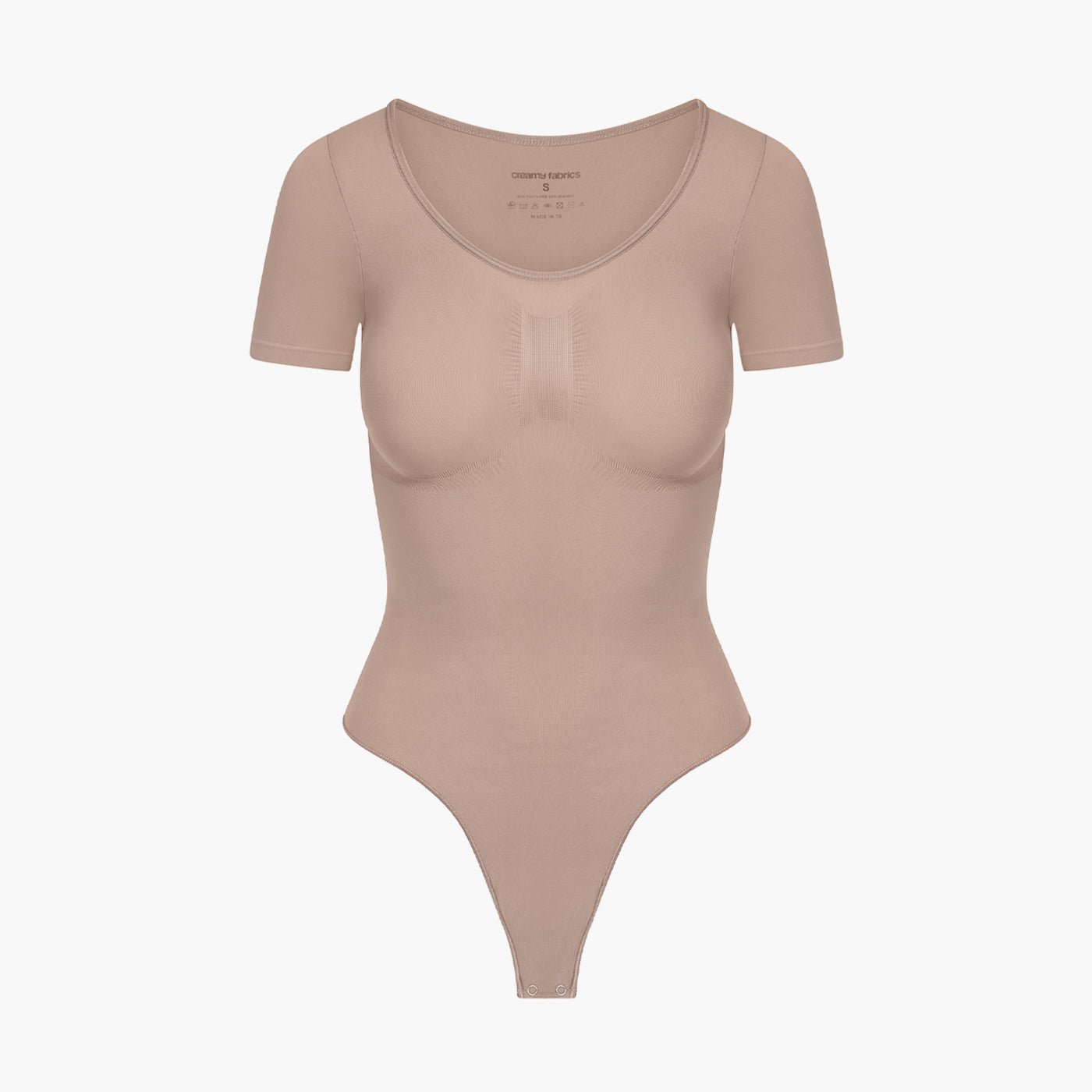Body contenitivo modellante a T-shirt con perizoma