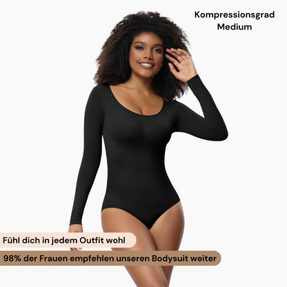 Longsleeve bodysuit beeldhouwen shapewear