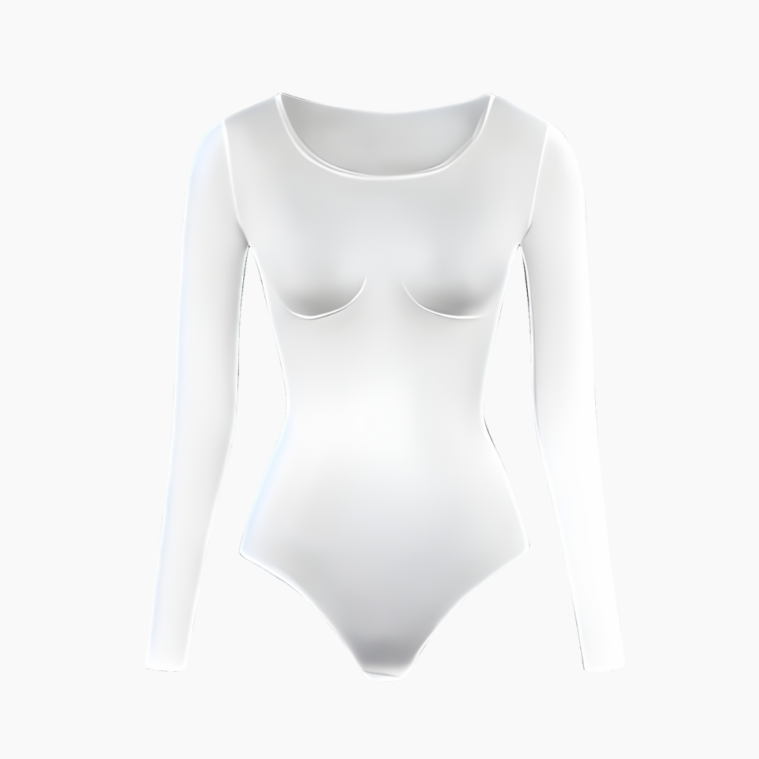 Longsleeve bodysuit beeldhouwen shapewear