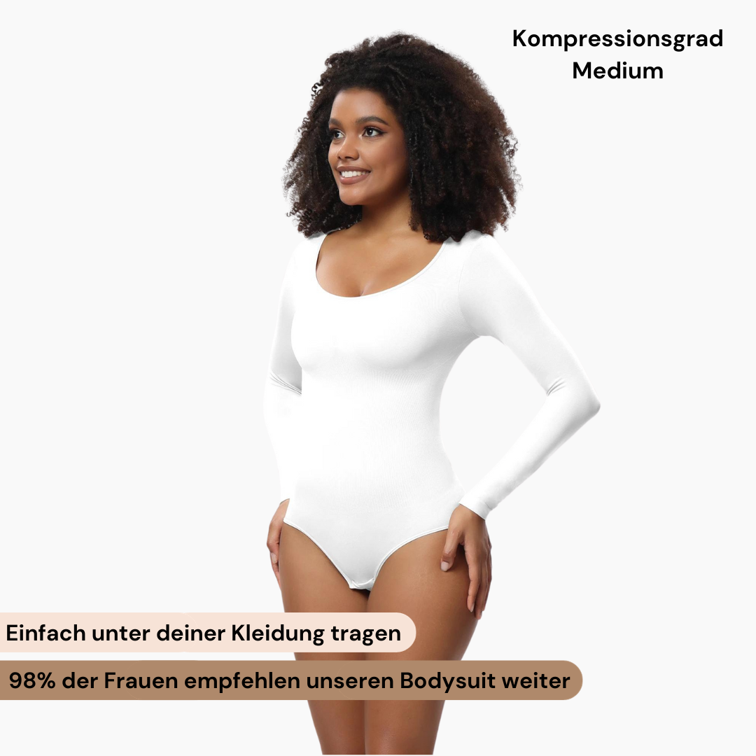 Longsleeve bodysuit beeldhouwen shapewear