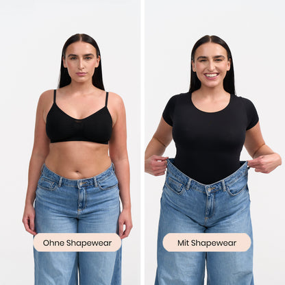 Bodysuit string sculpting shapewear shirt