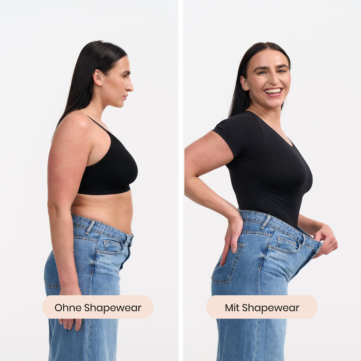 Bodysuit string sculpting shapewear shirt