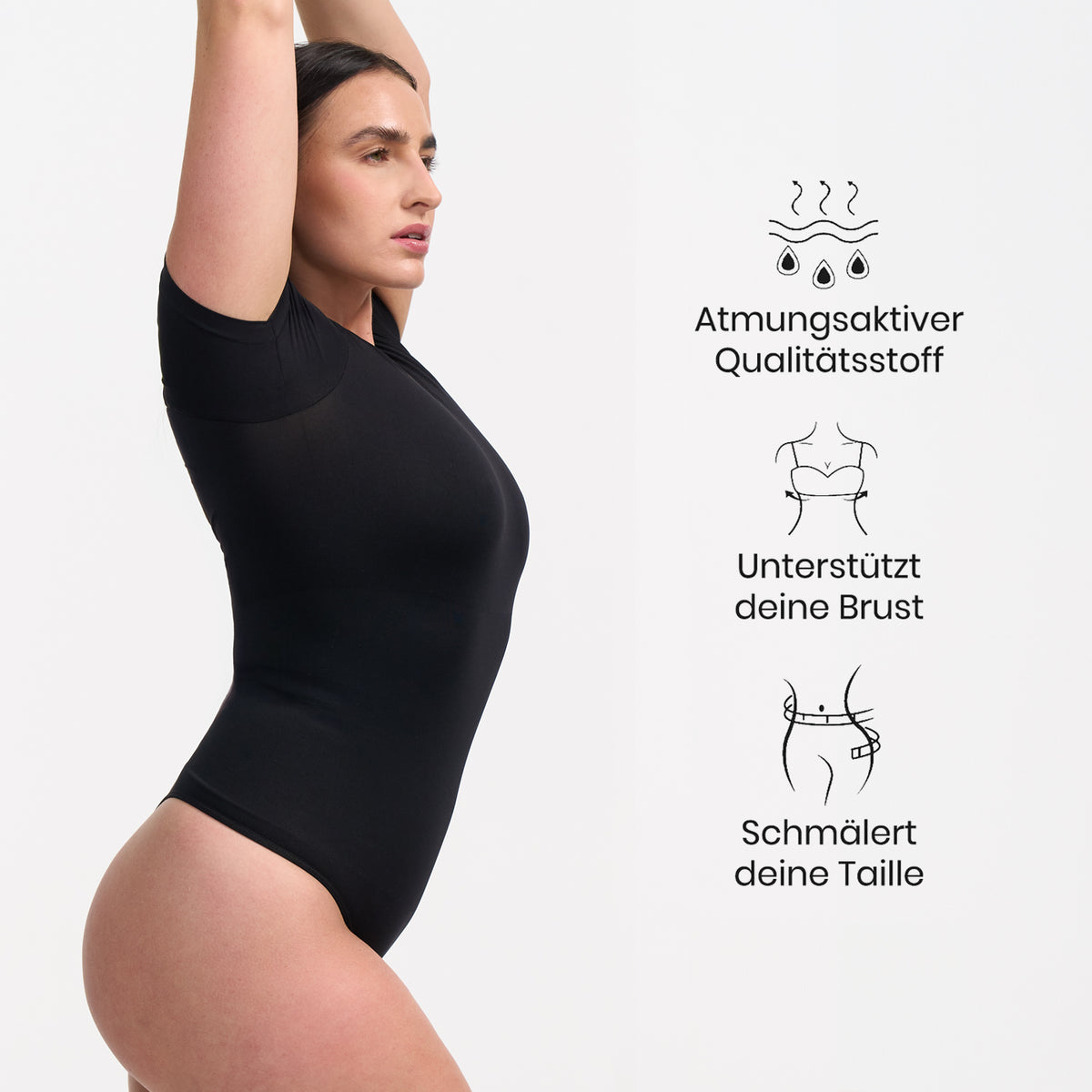 Bodysuit string sculpting shapewear shirt