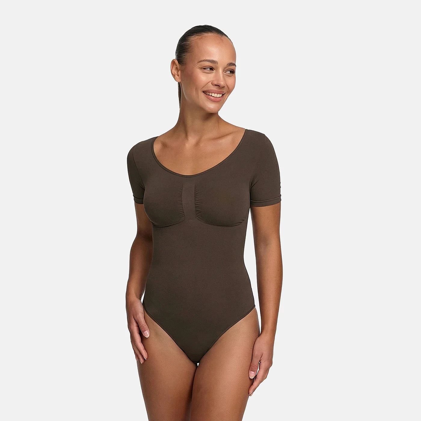 Body T-shirt modellante con slip