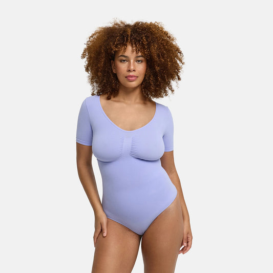 T-Shirt Bodysuit Sculpting Shapewear with Thong