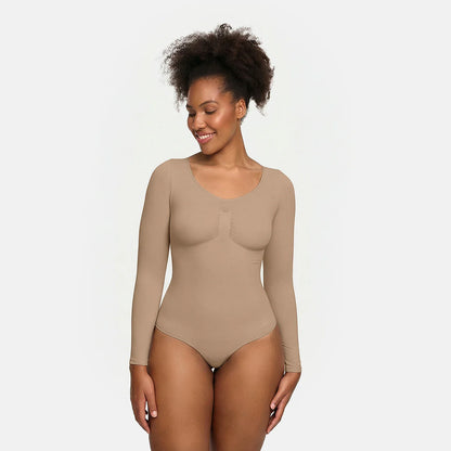 Bodysuit Sculpting Shapewear Longsleeve mit Slip - 4 für 2