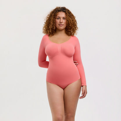 Body Sculpting Shapewear a manica lunga con stringa - Accesso anticipato