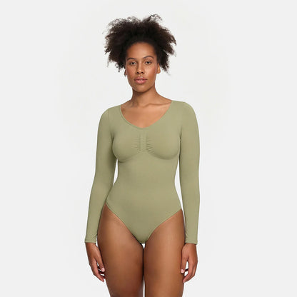 Bodysuit Sculpting Shapewear Longsleeve mit Slip - 4 für 2