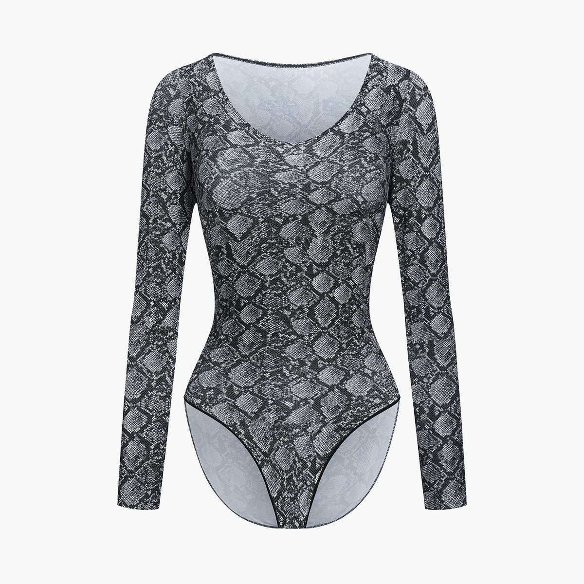 Body modelujące Sculpting Shapewear z długim rękawem i figami - Przedsprzedaż