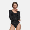 Slip Detaylı Şekillendirici Uzun Kollu Body Shapewear