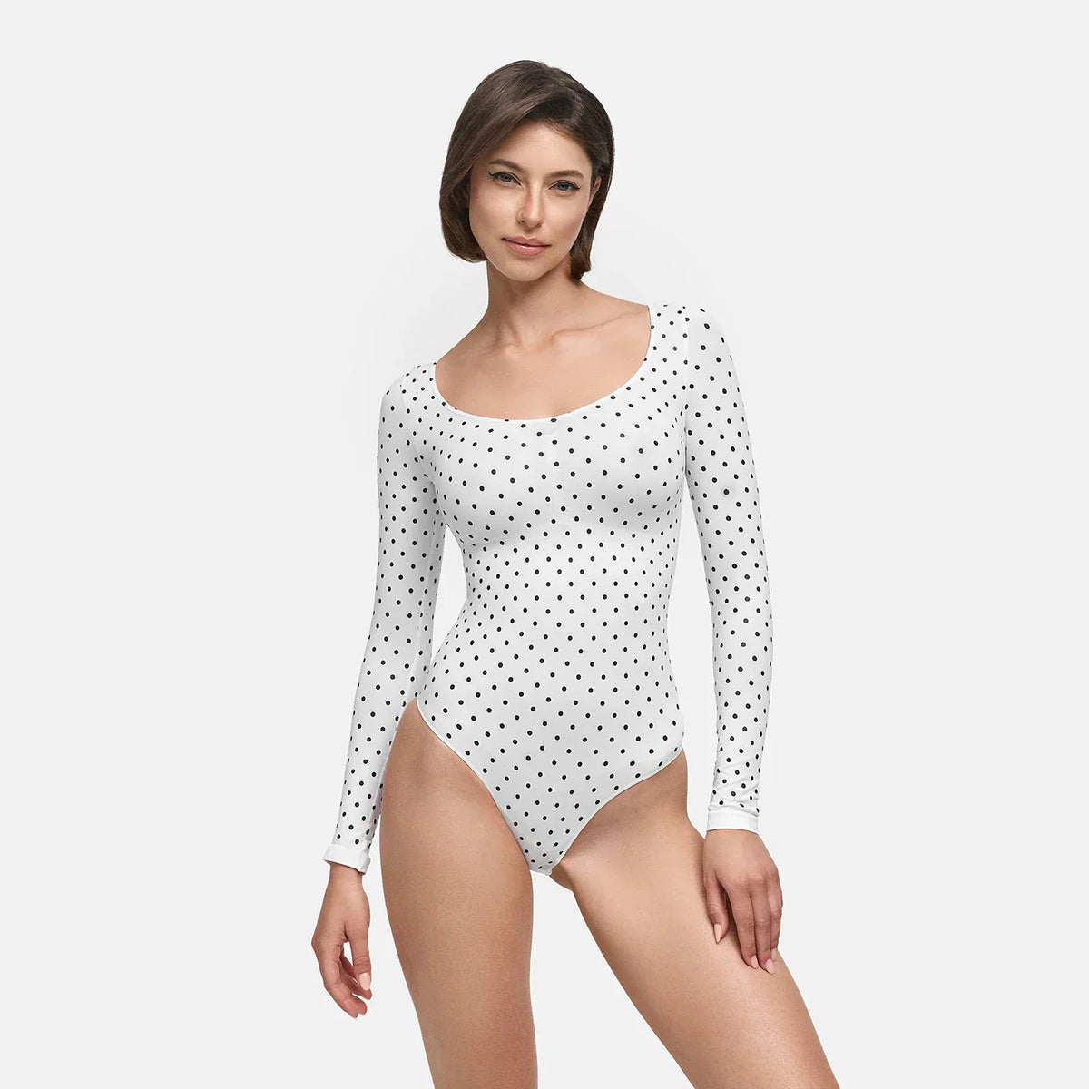 Body modelujące Sculpting Shapewear z długim rękawem i figami - Przedsprzedaż