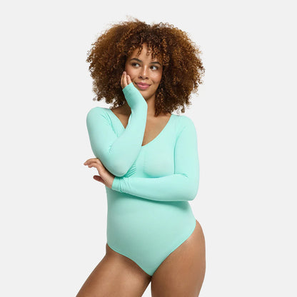 Bodysuit Sculpting Shapewear Longsleeve mit Slip - 4 für 2