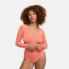 Sculpting Shapewear Long Sleeve Bodysuit with Briefs