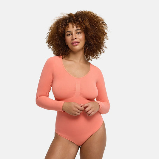 Bodysuit Sculpting Shapewear Longsleeve mit Slip - 4 for 2