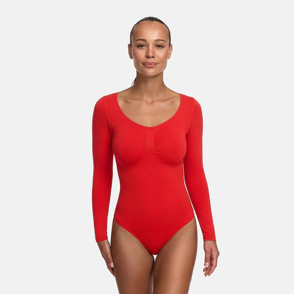 Body Sculpting Shapewear a manica lunga con stringa - Accesso anticipato