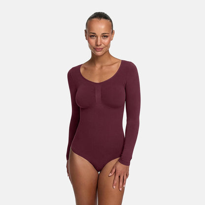 Body Sculpting Shapewear a manica lunga con stringa - Accesso anticipato