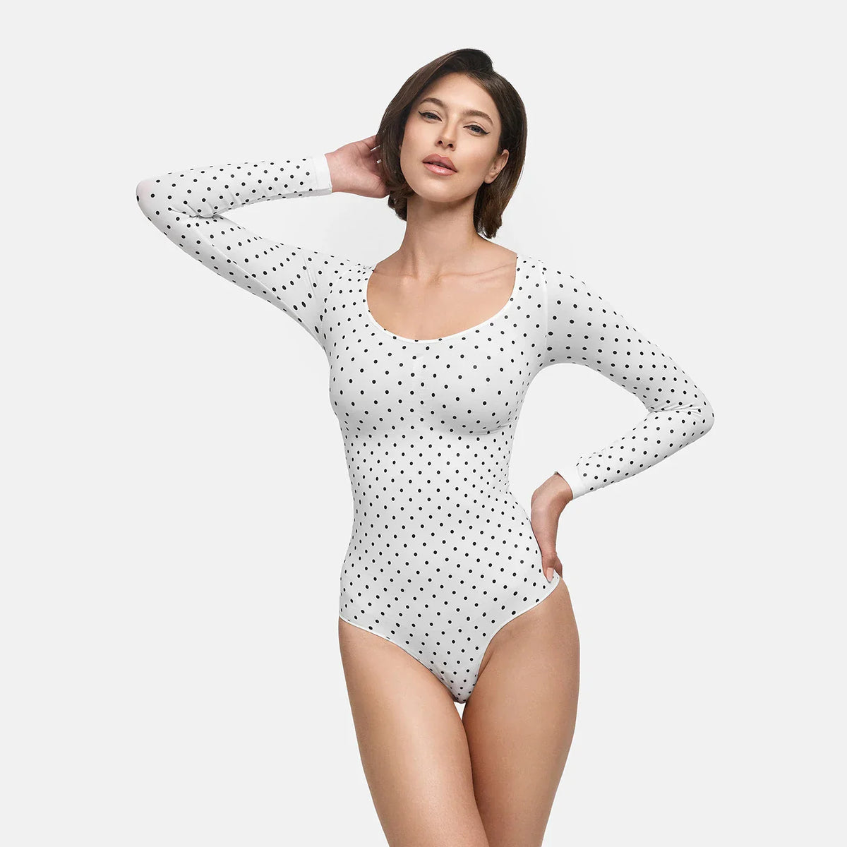 Bodysuit Sculpting Shapewear Longsleeve mit String - 4 for 2