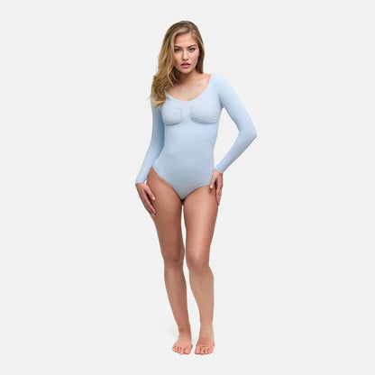Body Sculpting Shapewear a manica lunga con stringa - Accesso anticipato