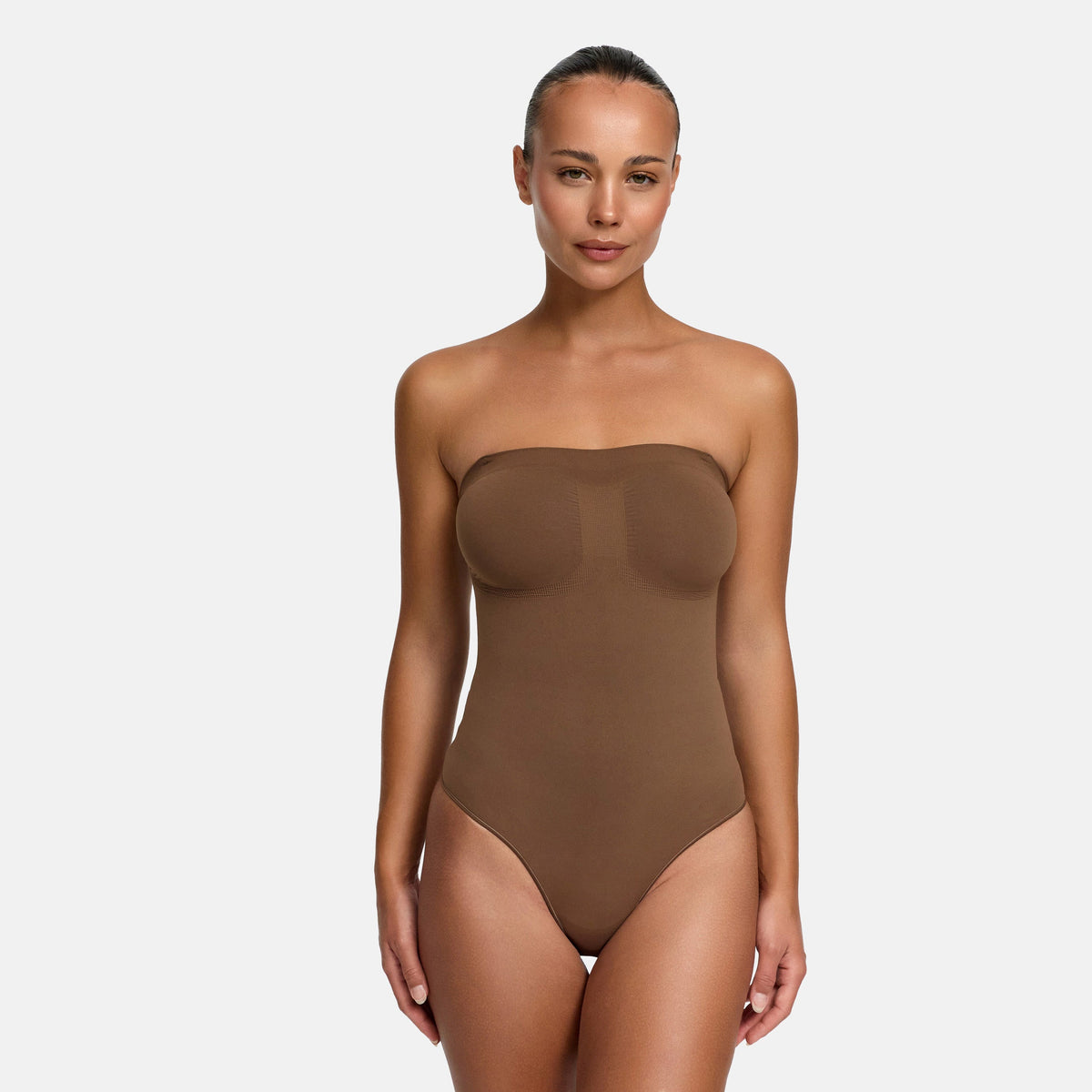 Trägerloser Bodysuit Sculpting Shapewear mit String - 4 for 2