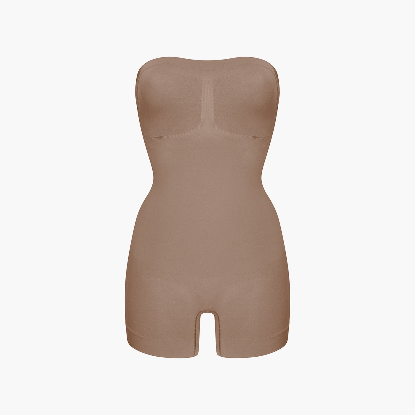 Trägerloser Bodysuit Sculpting Shapewear mit Shorts