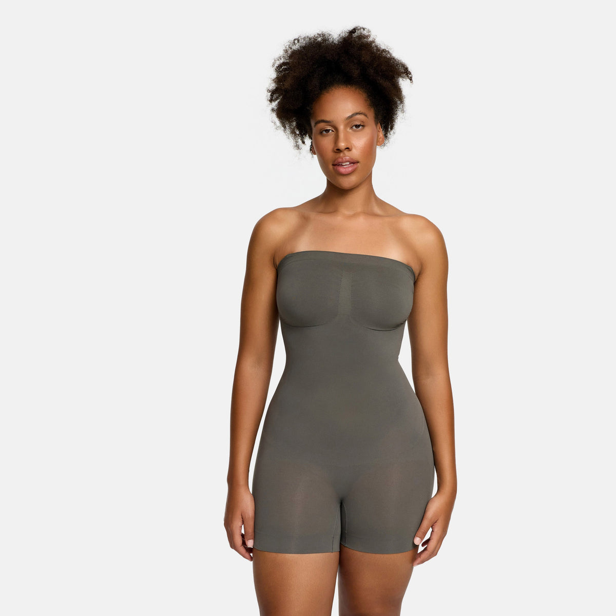 Trägerloser Bodysuit Sculpting Shapewear mit Shorts - 4 for 2