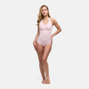 Halterneck bodysuit met slip