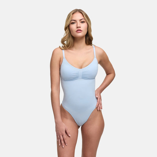 Bodysuit Sculpting Shapewear with integrated pads and briefs