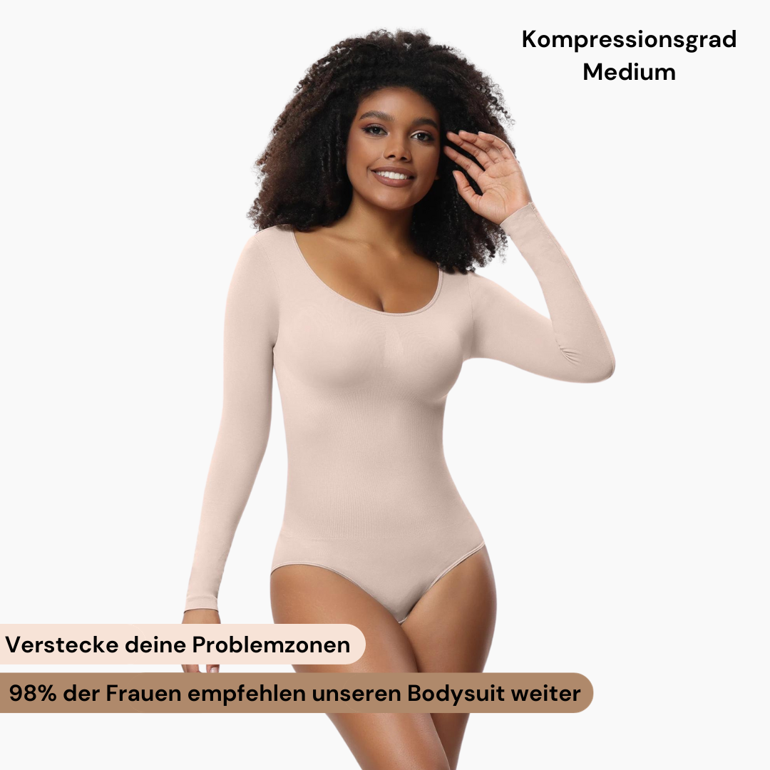 Longsleeve bodysuit beeldhouwen shapewear