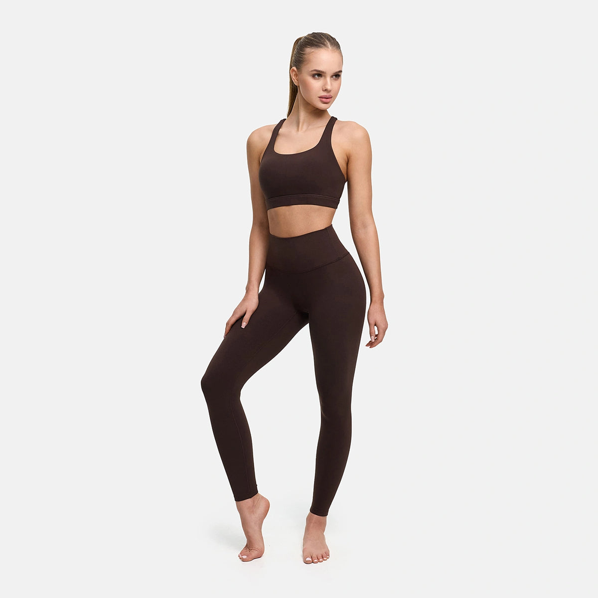 Leggings sagomati con vita alta