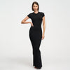 Maxi abito t-shirt a costine