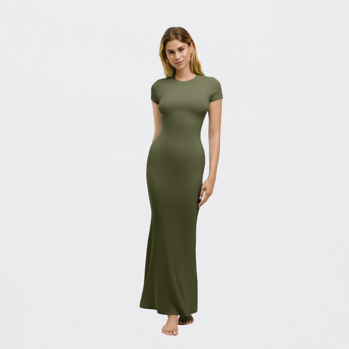 Ribbed T-Shirt Maxikleid - 4 für 2