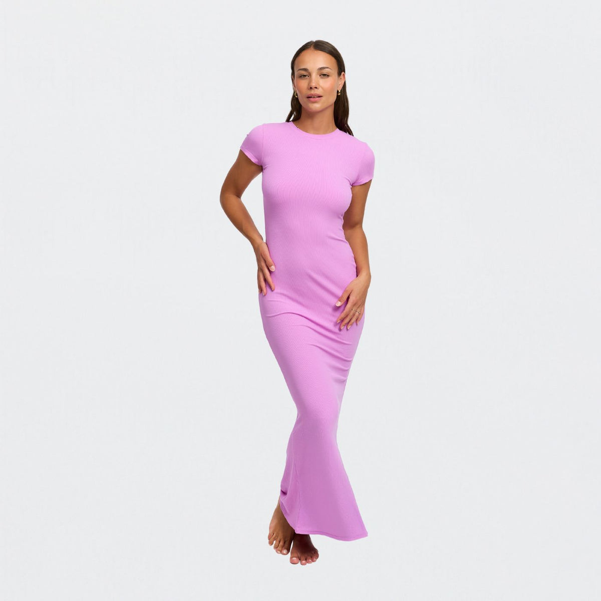 Ribbed T-Shirt Maxikleid - 4 für 2