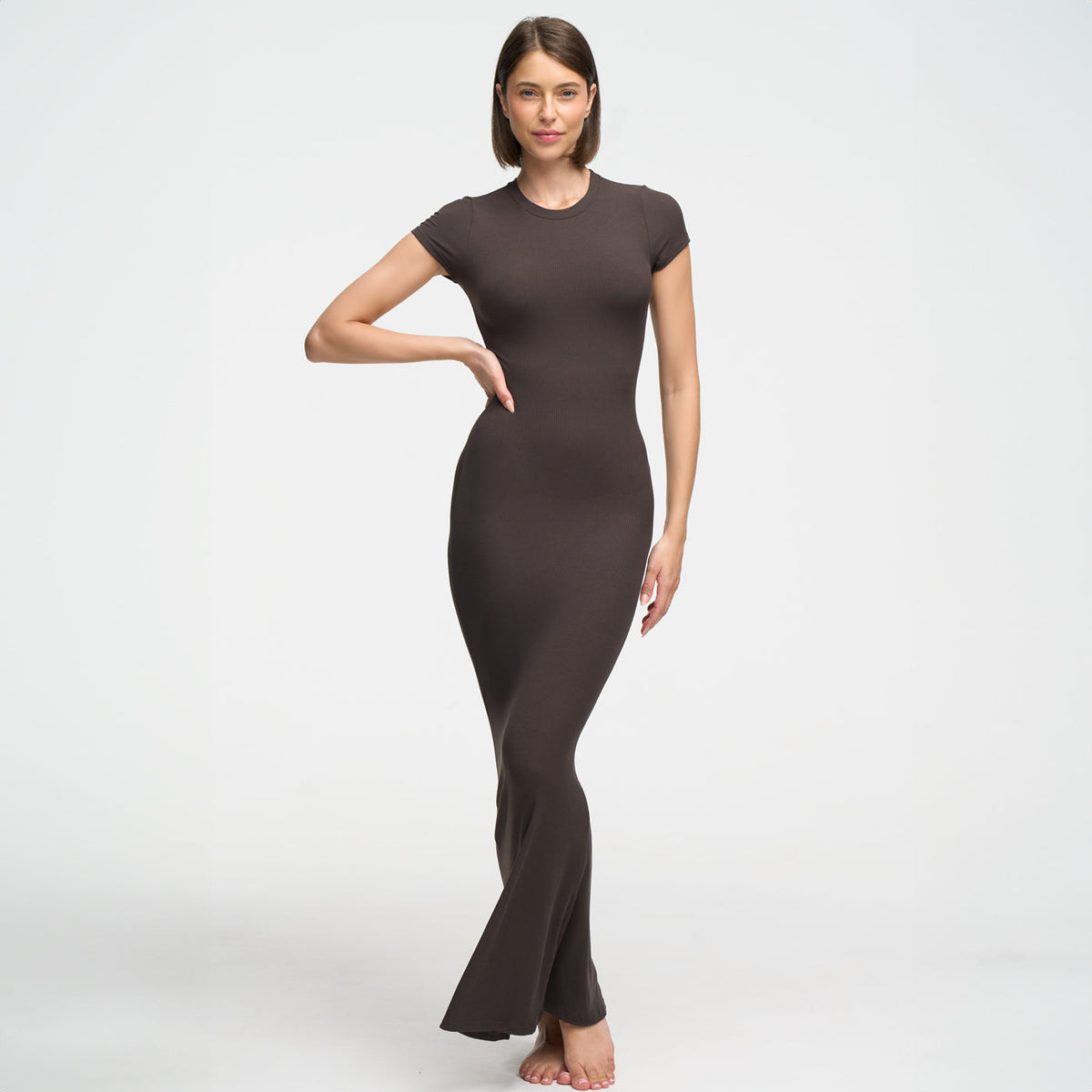 Ribbed T-Shirt Maxikleid - 4 für 2