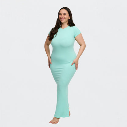Ribbed T-Shirt Maxikleid - 4 für 2