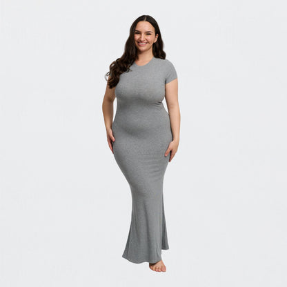 Ribbed T-Shirt Maxikleid - 4 für 2