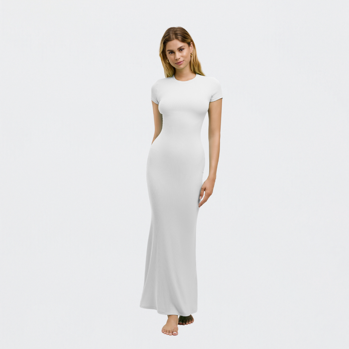 Ribbed T-Shirt Maxikleid - 4 für 2
