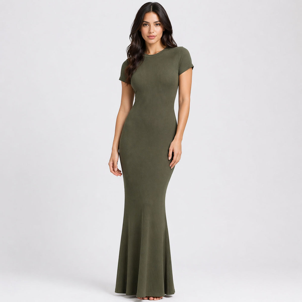 Ribbed T-Shirt Maxikleid - 4 für 2