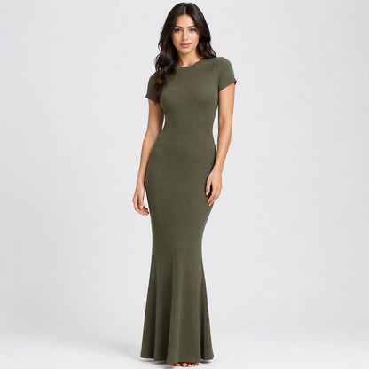 Ribbed T-Shirt Maxikleid - 4 für 2
