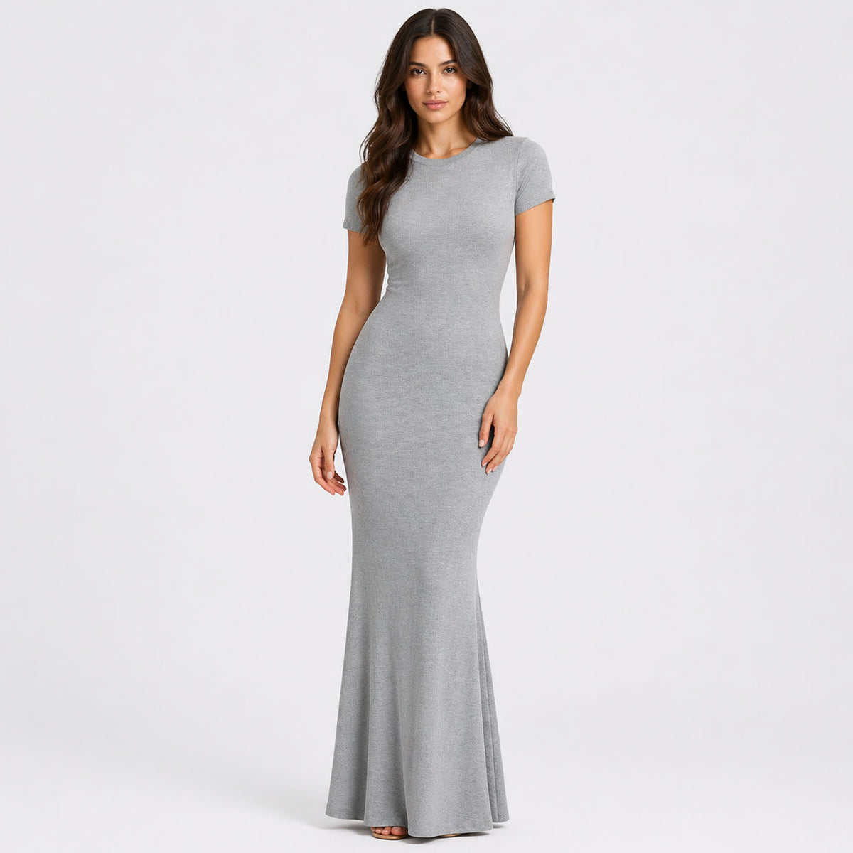 Ribbed T-Shirt Maxikleid - 4 für 2