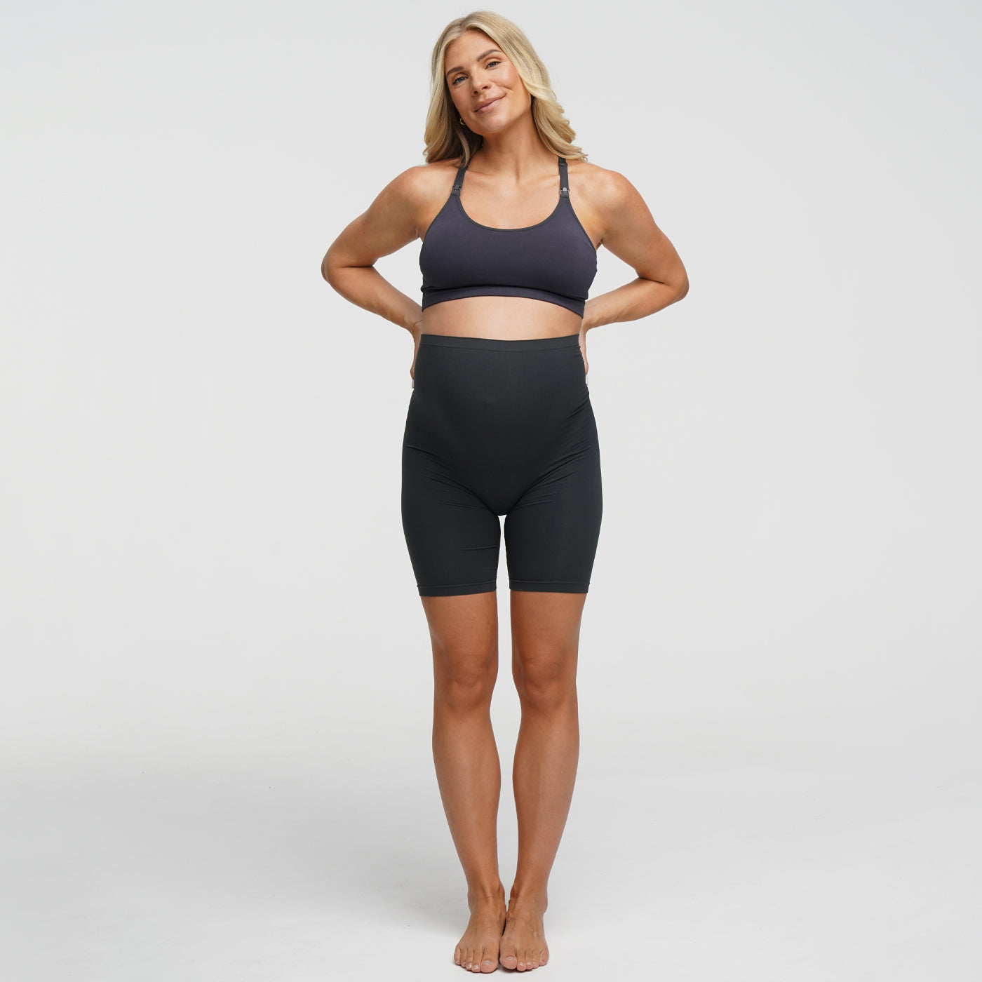 Shorts premaman seamless a vita alta