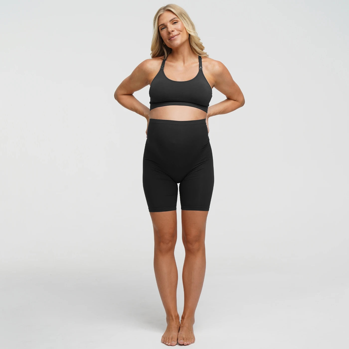 Shorts premaman seamless a vita alta